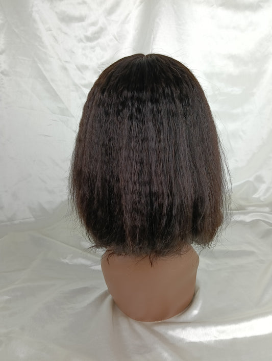 Perruque Brésilienne Kinky Straight – 12 pouces – Closure 5x5