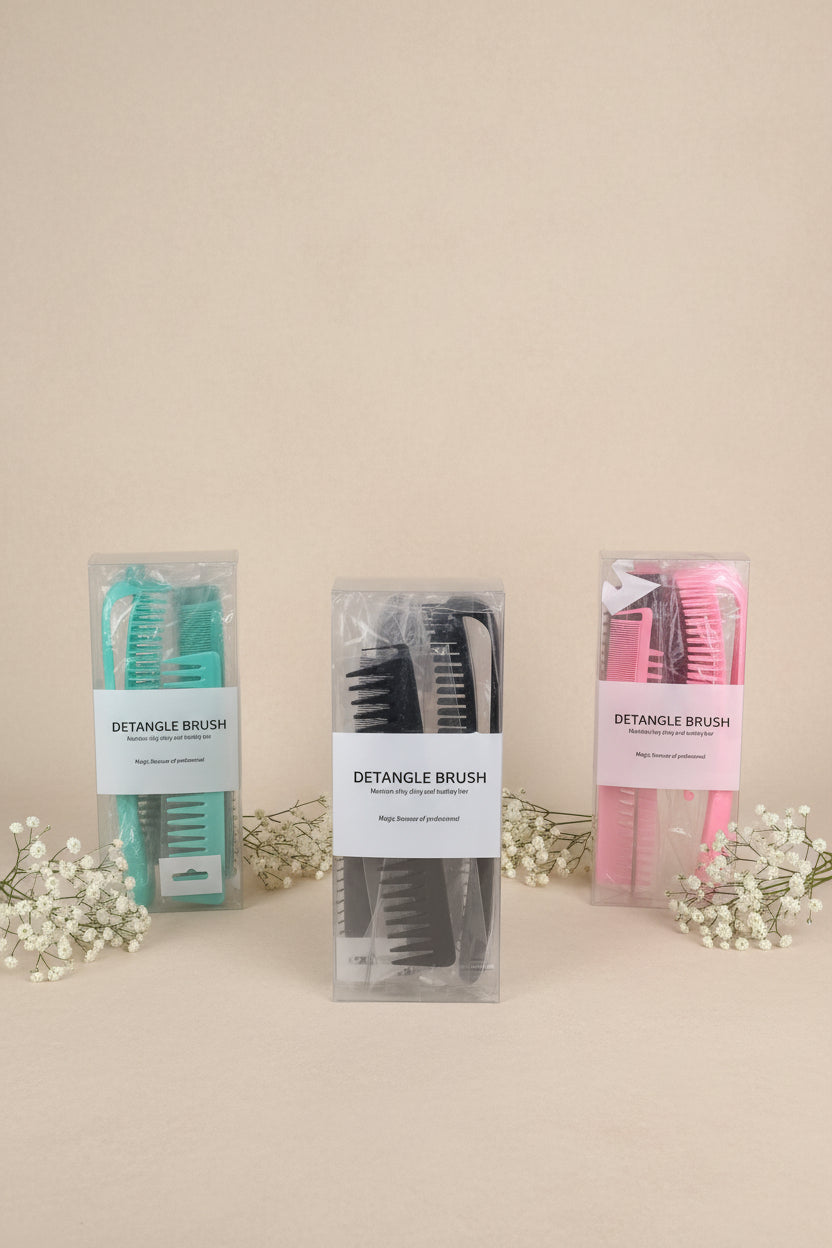 Kit 4-en 1 brosses démêlante