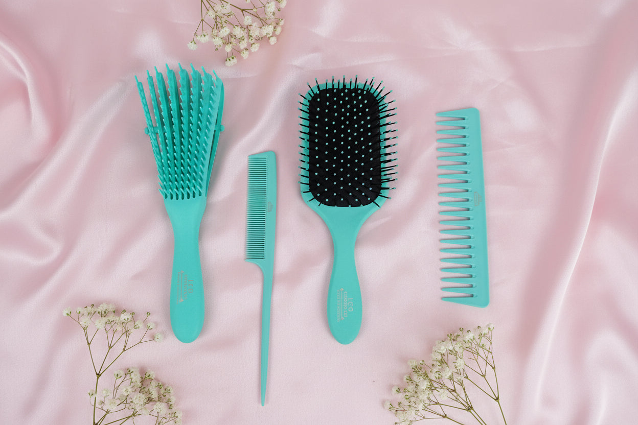 Kit 4-en 1 brosses démêlante
