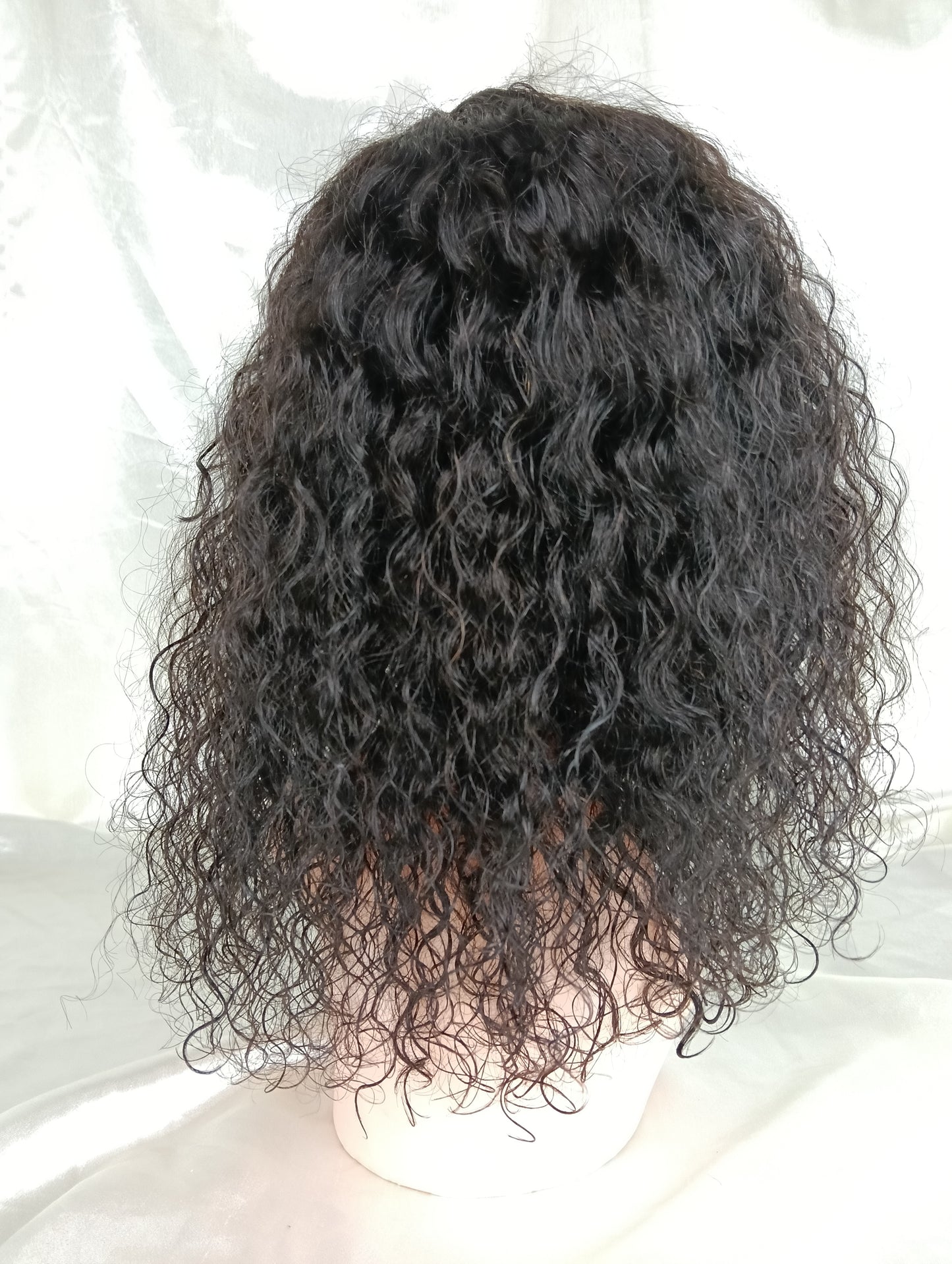 Perruque kinky curly à frange