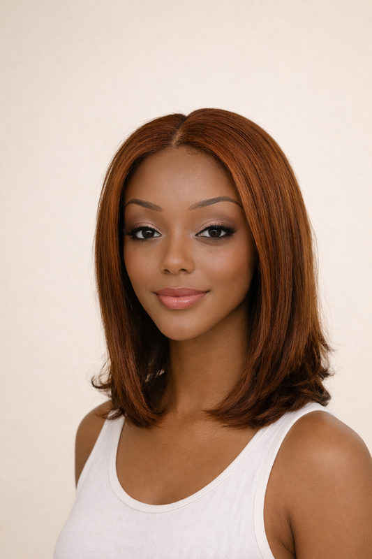 Perruque Brésilienne 10 pouces – Lace Frontal 13x4 – Couleur #4 (Brun Chocolat)